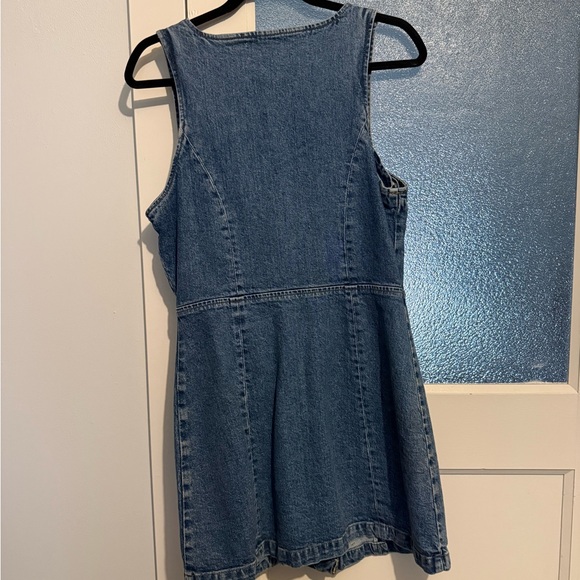 Reformation Denim Button-Front Mini Dress - Picture 6 of 6